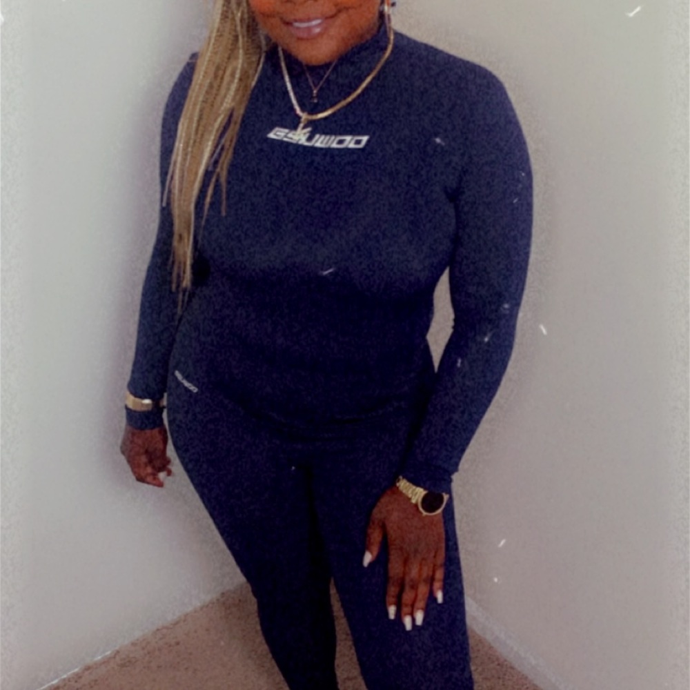 Two piece blue set